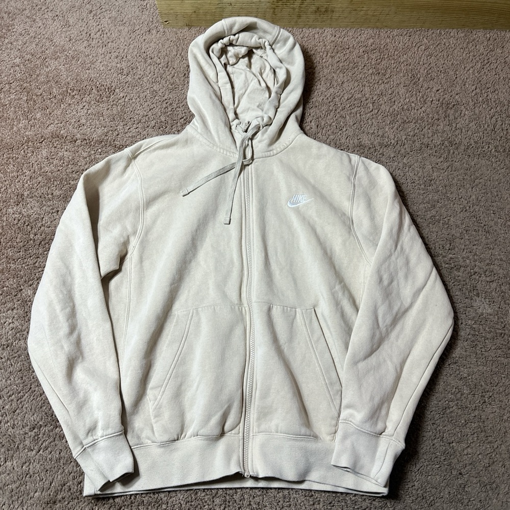 Vintage Nike hoodie men’s medium cream logo
